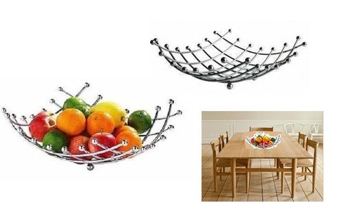 Chrom metall obstkorb - chrom,
