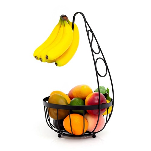 Obstschale mit bananenhänger - obstschale,