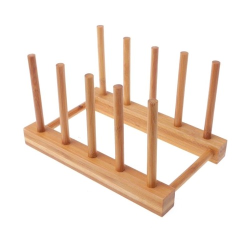Geschirrständer töpfe holz - geschirrständer,