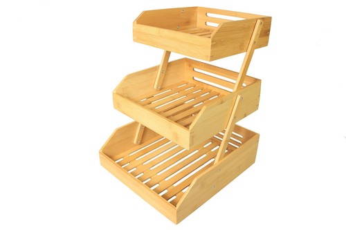 Stufiger bambus obstkorb - 3-stufiger,